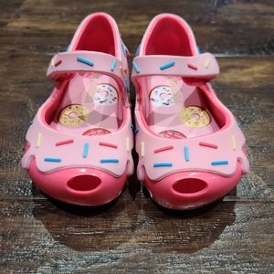 Mini Melissa Baby / Toddler Size Pink with Sprinkles Donut Shoes
